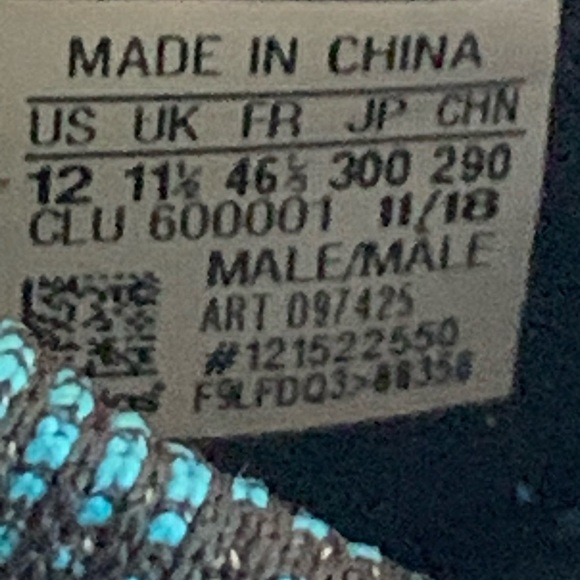 Adidas PureBoost Go Mens Size 12 Cyan Athletic Running Shoes Sneakers 121522550 - Picture 5 of 10